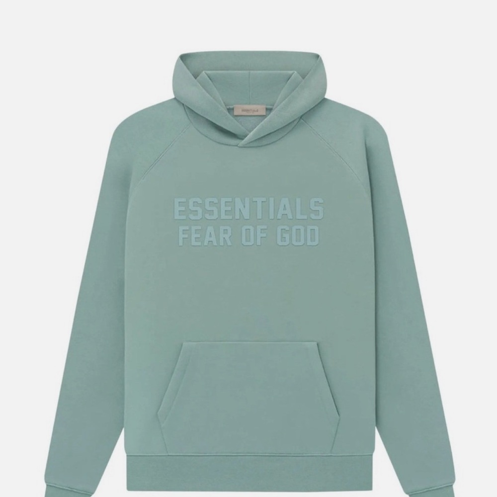 Fear of God Essentials Hoodie, Sycamore Green